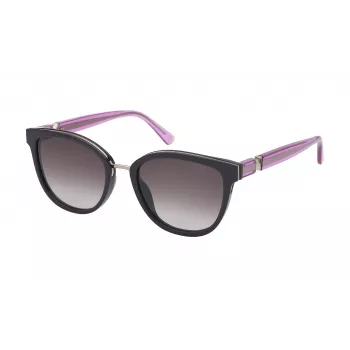 NINA RICCI Women's Sunglasses SNR3585401CK - Black Acetate Frame, Grey Gradient Lens, 54/19/140 mm