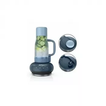 Ninja BlendBoss DB351EUCY 1200W galda blenderis ar 2.1L trauku un 700ml personīgo glāzi, Cyberspace