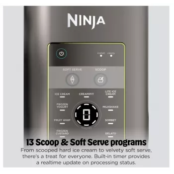 Ninja Creami Scoop & Swirl 13-in-1 Saldējuma un Slushie Gatavotājs 0.48L Zils EU NC702EU