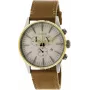 Nixon A4052548 vīriešu pulkstenis ar 42 mm nerūsējošā tērauda korpusu un melnu ādas siksniņu