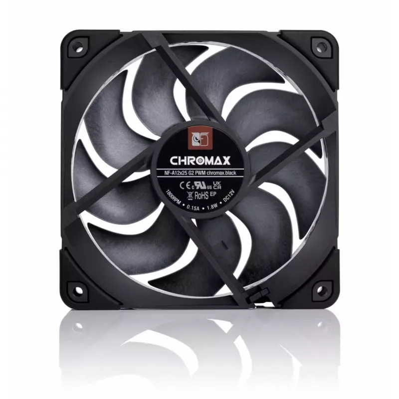 Noctua NF-A12x25 G2 PWM chromax.black 120mm Ventilators