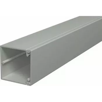 OBO BETTERMANN WDK60060GR kabeļu kanāls 60x60x2000mm pelēks PVC ar perforētu dibenu 6025668