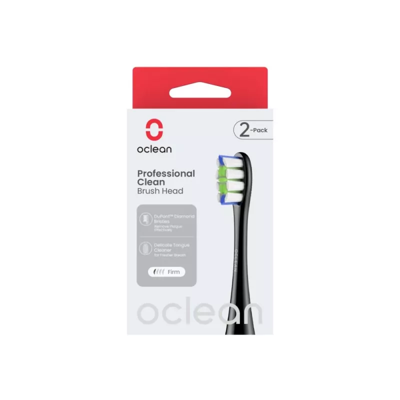 OCLEAN Professional Clean Brush Head P1C5 B02 2 gab., melns