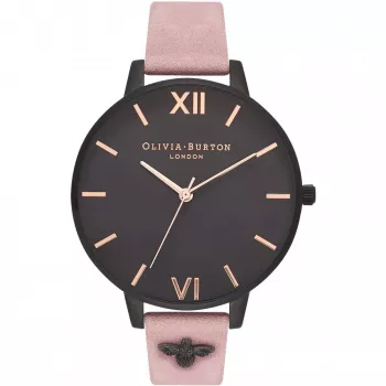Olivia Burton Enchanted Garden sieviešu pulkstenis OB16ES09 38 mm rozā zelts