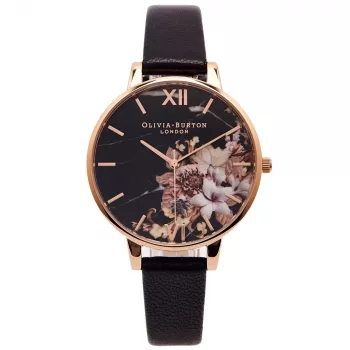 Olivia Burton Sieviešu pulkstenis Celestial OB16CS01 - 38mm rozā zelta nerūsējošā tērauda sieta siksniņa