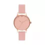 Olivia Burton Sieviešu Pulkstenis OB16MD77 - 30mm Rožu Zelta PVD Tērauda Korpusā, Pelēka Ādas Siksniņa, Pelēks Ciparnīca