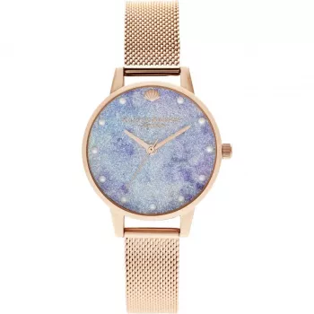 Olivia Burton OB16US44 sieviešu analogs kvarca pulkstenis 30 mm sudraba nerūsējošais tērauds