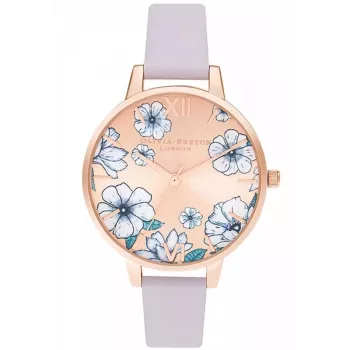 OLIVIA BURTON Sieviešu Pulkstenis OB16AN03 (34 mm) Roze Zelts Nerūsējošais Tērauds Tīkls