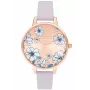 OLIVIA BURTON Sieviešu Pulkstenis OB16AN03 (34 mm) Roze Zelts Nerūsējošais Tērauds Tīkls