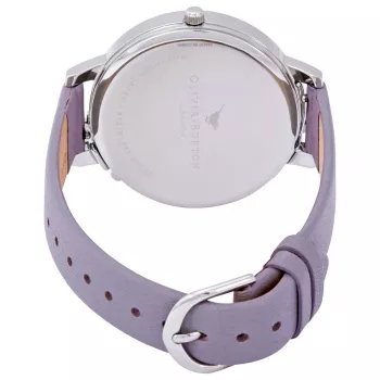 OLIVIA BURTON Sieviešu Pulkstenis OB16CB05 38mm Roze Zelts Nerūsējošā Tērauda Korpusā Ar Bēšas Ādas Siksniņu