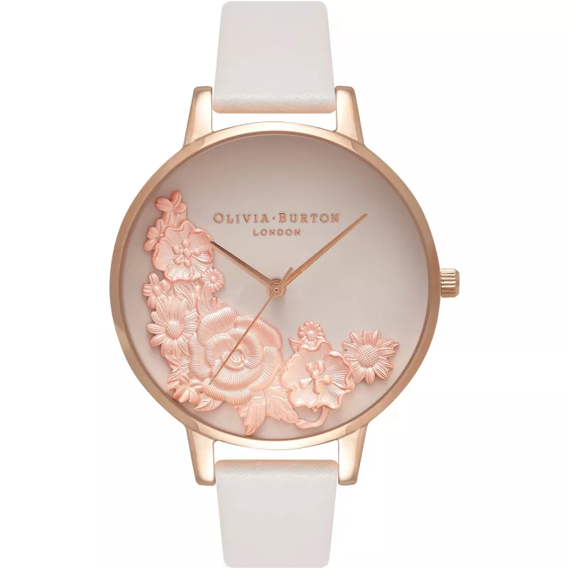Olivia Burton Wonderland Sieviešu pulkstenis OB16FS85 rozā zeltā