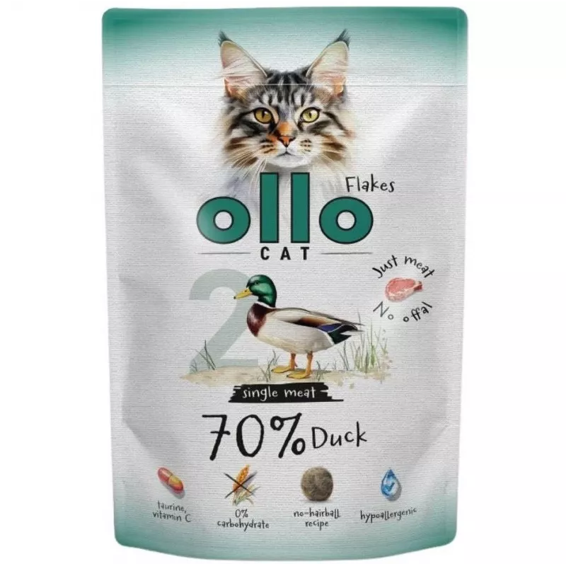 Ollo kaķu barības maisiņš Nr. 2 ar pīli 85 g