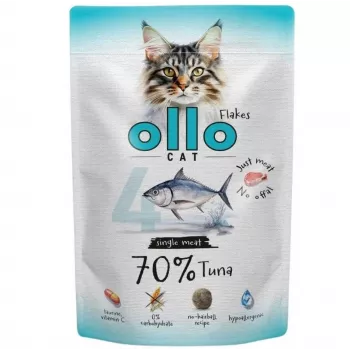 Ollo Slapjā kaķu barība paciņā Nr. 4 ar tunzivi, 85 g