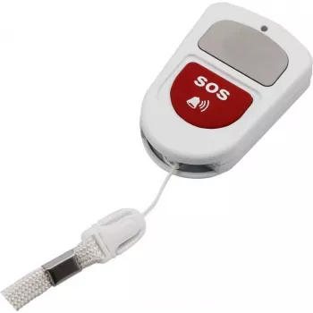 Olympia 5912 RF bezvadu tālvadības pults, 4 pogu atslēgu piekariņš, balta