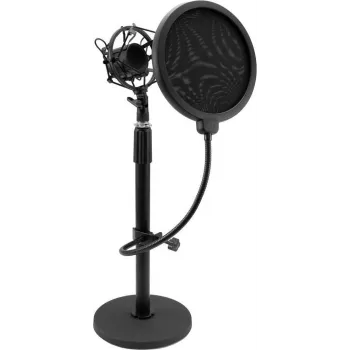 OMNITRONIC MSP-1 mikrofona statīvs ar šoka turētāju un pop filtru 60006024