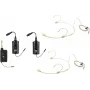 OMNITRONIC Set FAS TWO divkanālu UHF bezvadu mikrofonu sistēma ar 2 ķermeņa raidītājiem un galvas mikrofoniem (660-690 MHz) 20000971