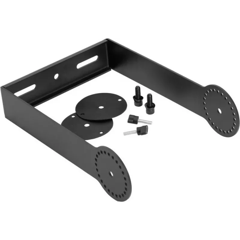 OMNITRONIC grozāmais kronšteins PAS-208/208A MK4 skaļruņiem, sienas/griestu stiprinājums, tērauds, melns, 15 kg slodze 11039571