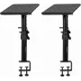 OMNITRONIC TMO-4 monitoru statīvu pāris 800-1300mm regulējams augstums, tērauds, melns 60004213