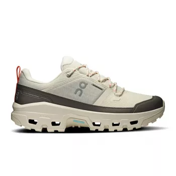 ON Cloudrock Low Waterproof vīriešu pārgājienu apavi Ivory/Ivory