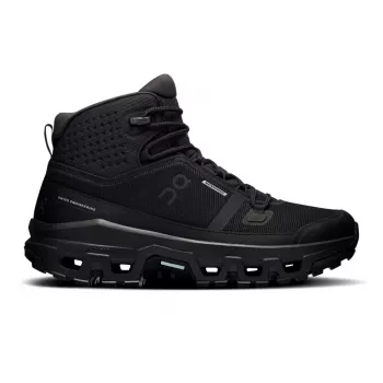 On Cloudrock Mid WP Waterproof Mid-Cut Pārgājienu Apavi – Melni/Melni (EU 46)