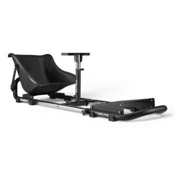 Oplite 104317 NitroKart V2 Racing Cockpit – Melns tērauda simreisa rāmis ar atgāžamu sacīkšu sēdekli