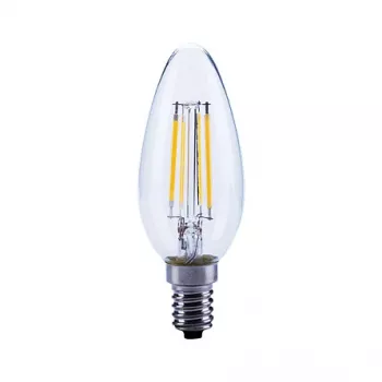 OPPLE kvēldiega 4-40W/827 E14 sveces LED spuldze 470lm caurspīdīga 2700K silti balta