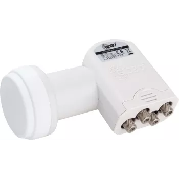 OPTICUM Globo Quattro LNB LRP-04H – 4 izejas, 10.7-12.75 GHz, 0.1 dB trokšņu skaitlis