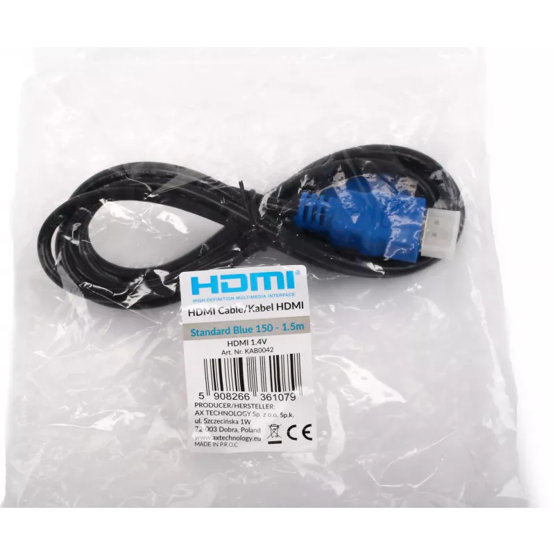 Opticum Standard zils HDMI kabelis 1,5m v1.4 High Speed ar Ethernet