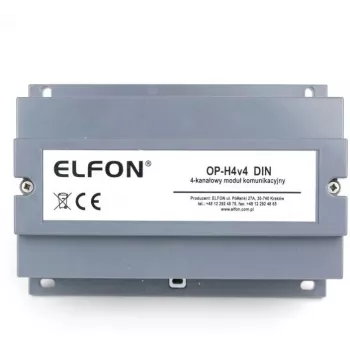 OPTOMA OP-H4v4 DIN sliežu M-Bus līmeņa pārveidotājs ar RS-232/RS-485, 24V AC/DC, līdz 20 M-Bus ierīcēm