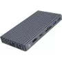 ORICO M.2 NVMe Docking Station ar aktīvu PD 100W, HDMI 2.0, Audio, RJ-45, karšu lasītāju - Pelēks (CDH-9N-GY-BP)