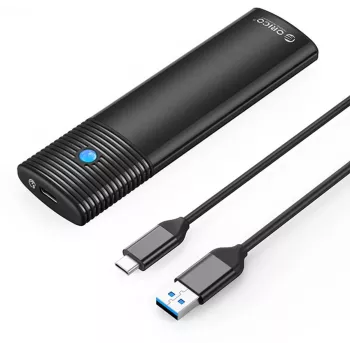 ORICO M.2 SATA SSD ārējais korpuss USB-C 5Gbps Melns PWM2-BK-EP