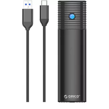 ORICO M.2 SATA SSD ārējais korpuss USB-C 5Gbps Melns PWM2-BK-EP