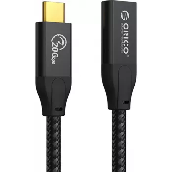 ORICO USB-C 3.2 Gen 2x2 pagarinātājs – 20Gbps, 100W PD, 4K@60Hz, 1m, melns