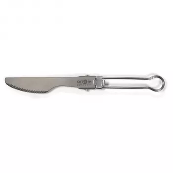 Origin Outdoors Titanium Minitrek Cooking Pot 450 ml ar salokāmu rokturi un vāku