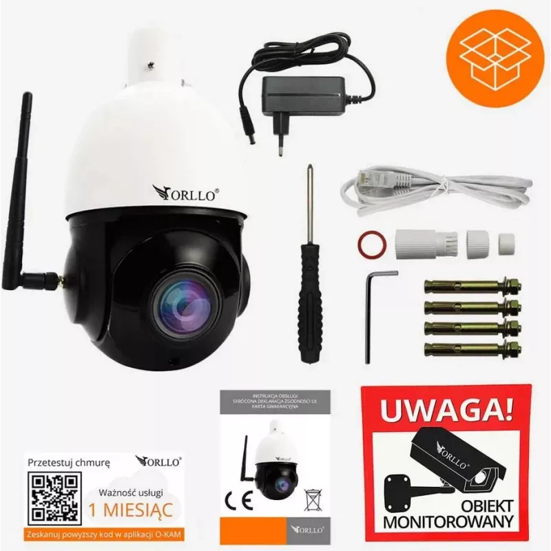 ORLLO Z10 āra PTZ IP WiFi kamera 4MP ar 18x tālummaiņu
