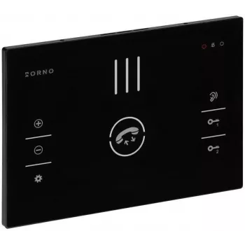 ORNO OR-DOM-BA-933/B Audio Intercom komplekts, vienģimenei, 2-vadu, taustiņu panelis, RFID, melns