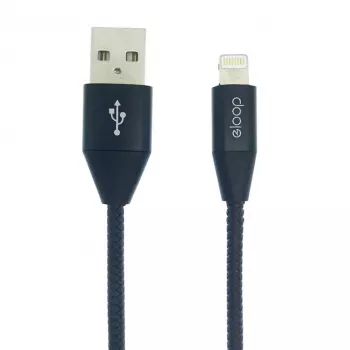 ORSEN S31 Lightning kabelis 2.1A 1,2m Melns