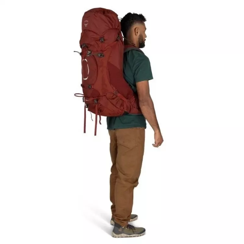 Osprey Aether 65 pārgājienu mugursoma S/M Garnet Red