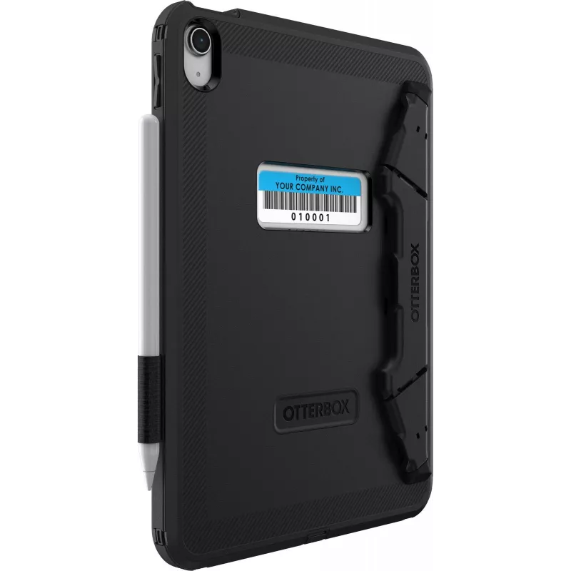 OtterBox Defender Series Kickstand Case for iPad 10th Gen - Ultra-Robusts aizsargmaciņš ar integrētu ekrāna aizsargu un statīvu - Melns (77-93756)