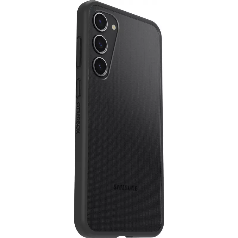 OtterBox React Series aizmugurējais vāciņš Samsung Galaxy S23+ - antimikrobiāls, melns kristāls 77-91304
