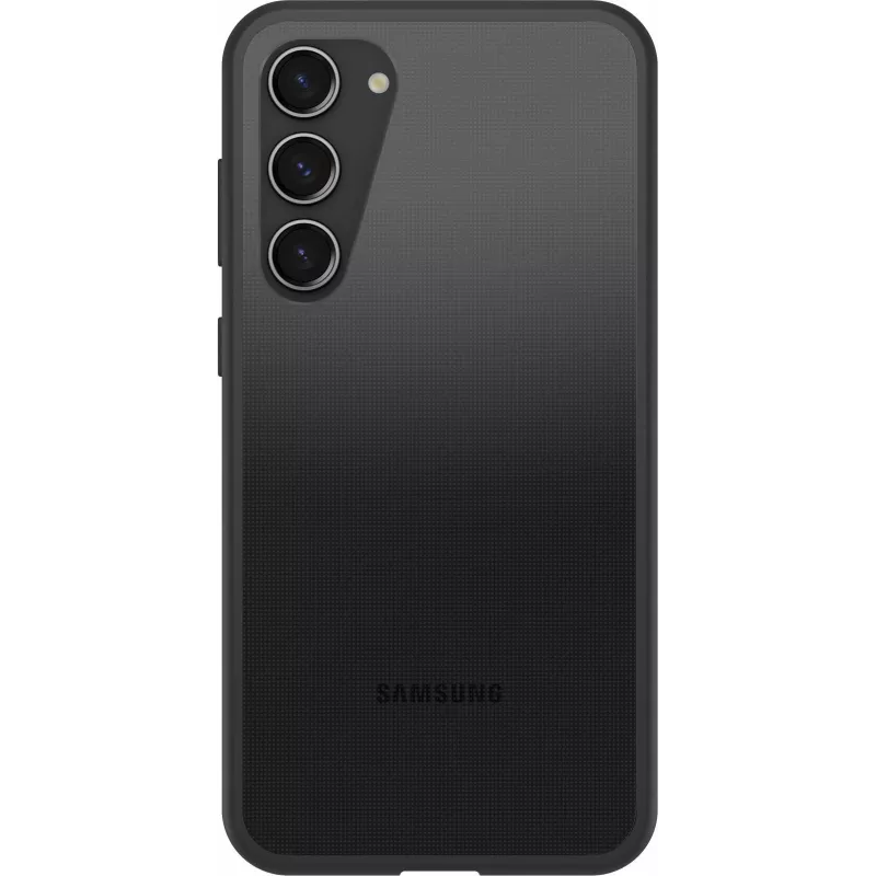 OtterBox React Series aizmugurējais vāciņš Samsung Galaxy S23+ - antimikrobiāls, melns kristāls 77-91304