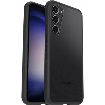 OtterBox React Series aizmugurējais vāciņš Samsung Galaxy S23+ - antimikrobiāls, melns kristāls 77-91304