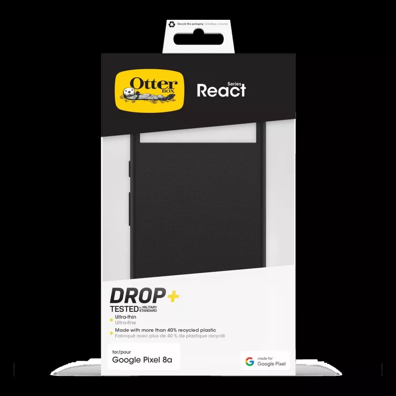 OtterBox React Series Case for Google Pixel 8a - Melns