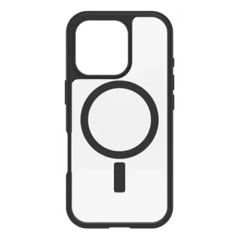OtterBox React Series MagSafe apvalks Apple iPhone 16 Pro - melns Crystal-Clear 77-96252