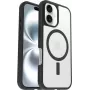 OtterBox React Series MagSafe Case for iPhone 16 - Black Crystal (Caurspīdīgs/Melns)