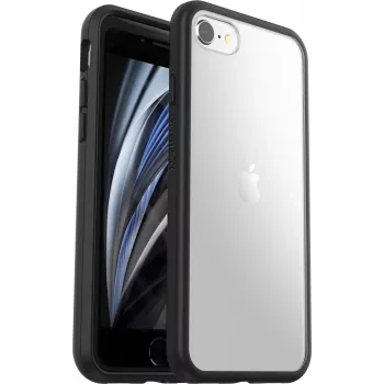 OtterBox React Series Mobile Phone Rear Cover - Black Crystal - for Apple iPhone 7, 8, SE (2nd Gen), SE (3rd Gen)