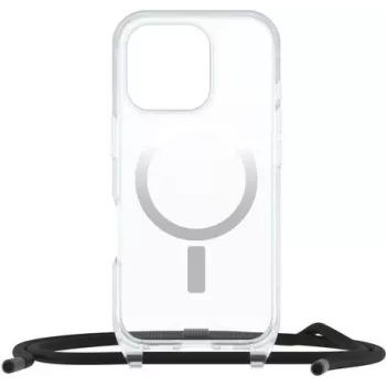 OtterBox React Series Necklace MacSafe Macītis Apple iPhone 16 Pro Caurspīdīgs