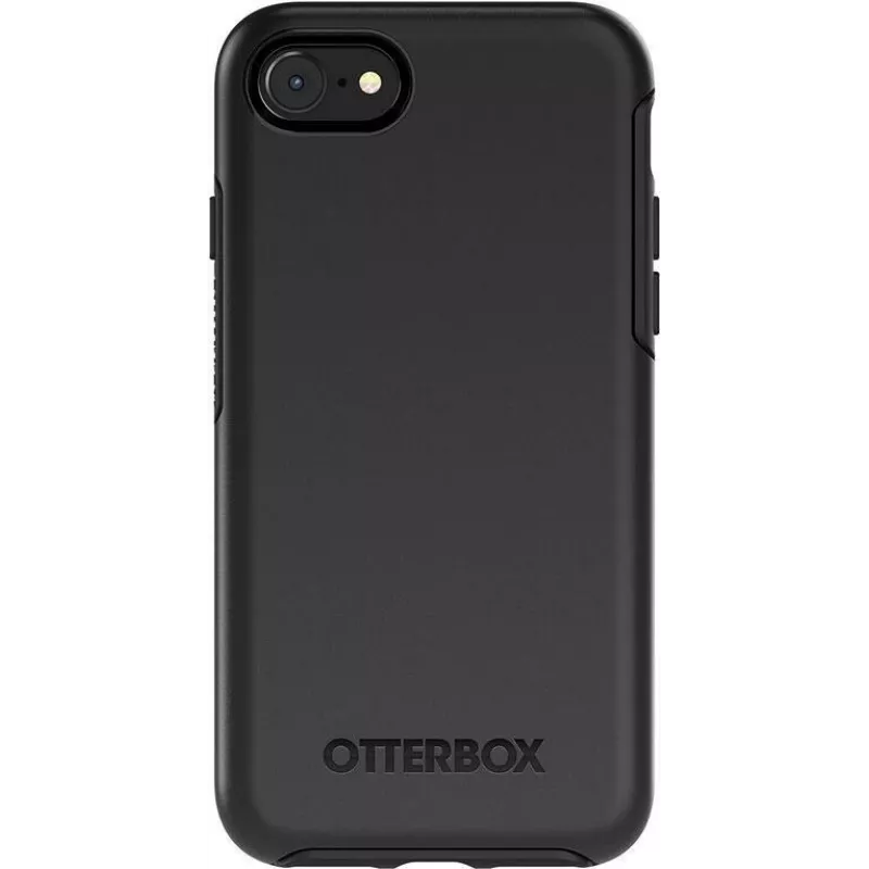 OtterBox Symmetry Series Pro Pack - Aizmugures vāciņš Apple iPhone 7, 8, SE (2. paaudze), SE (3. paaudze) - Polikarbonāts, Sintētiskā gumija - Melns