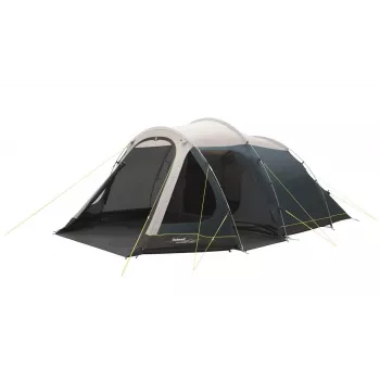 Outwell Earth 5 5-Personu Tuneļa Telts – 2 Istabas, 3000mm Ūdens Staba Augstums, Zaļa