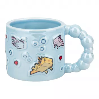 Paladone Minecraft Axolotl Bubble Shaped Mug - 325 ml Keramika Rozā